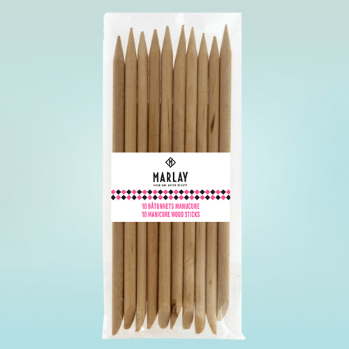 Bâtonnets manucure en bois - soin des ongles | marlay