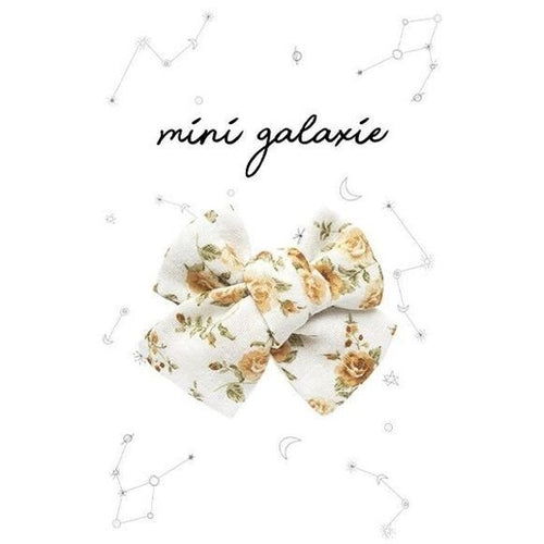 Barrette avec nœud fleuri - mini galaxie