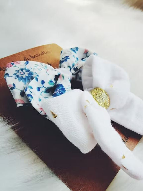 Barrettes cheveux fille romantique blanc - meyuko