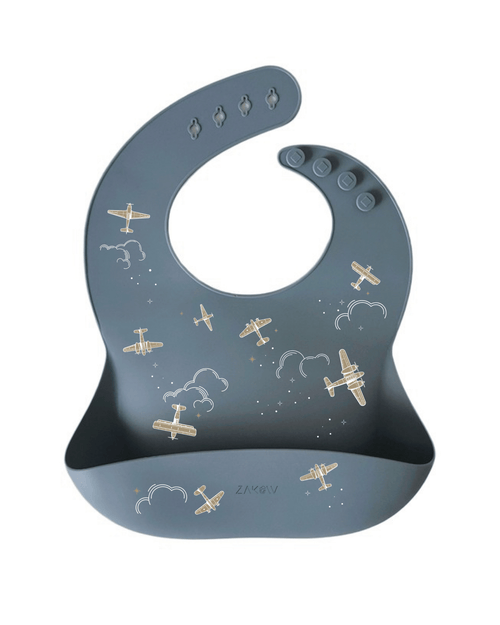 Bavoir silicone souple aviateur - zakuw