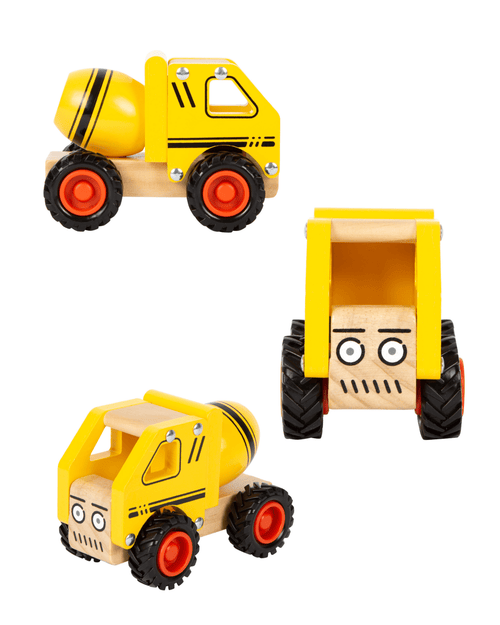 Bétonnière en bois – camion chantier jouet pour enfant | small foot