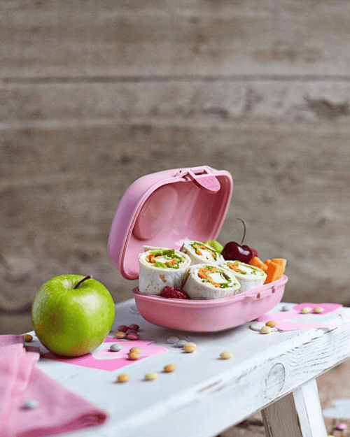 Boite à gouter enfant gram rose blush - monbento