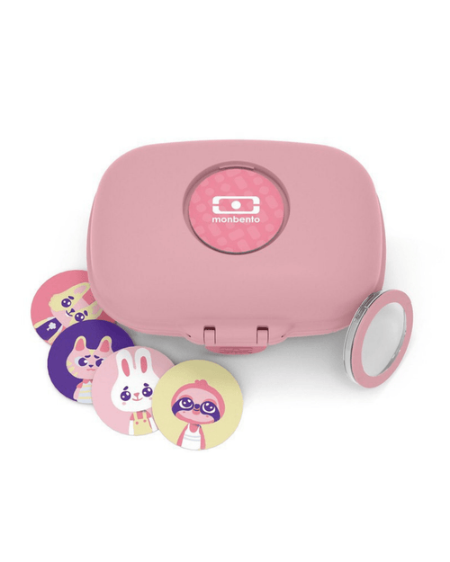 Boite à gouter enfant gram rose blush - monbento