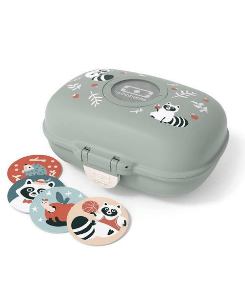 Boite à gouter enfant gram vert - monbento