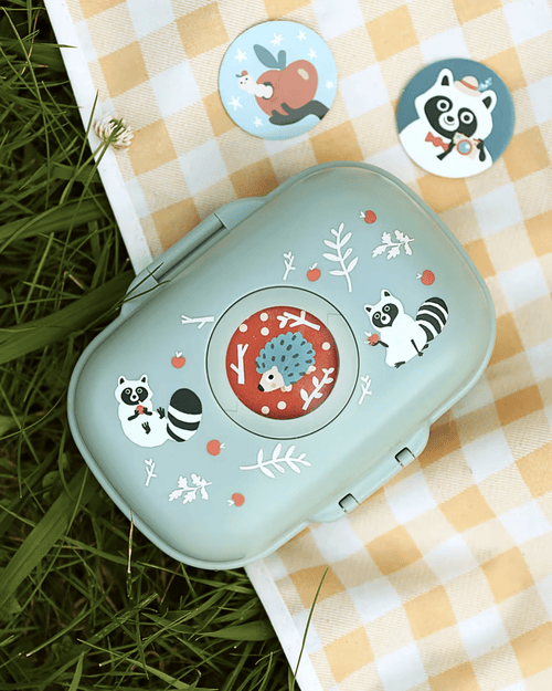 Boite à gouter enfant gram vert - monbento