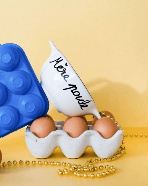 Bol breton mère poule - pied de poule