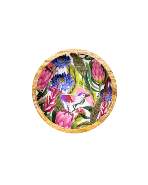 Bol en bois fleurs tropicales - by room