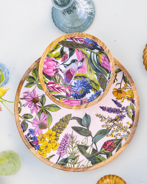 Bol en bois fleurs tropicales - by room