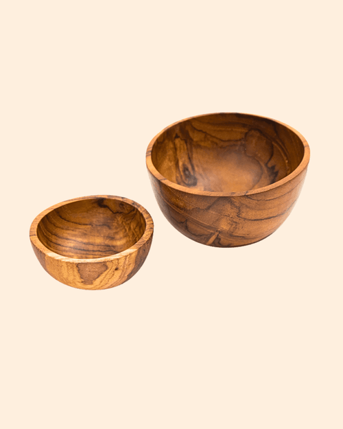 Bols en teck naturel - vaisselle artisanale | by room