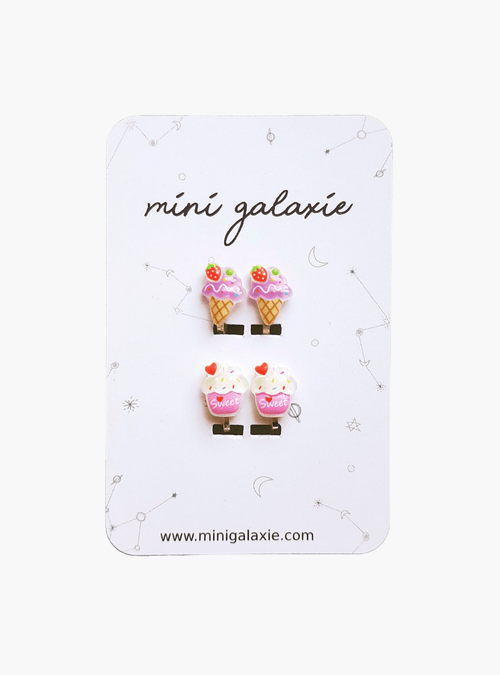 Boucles d'oreilles clips enfant – Glace Ice Cream