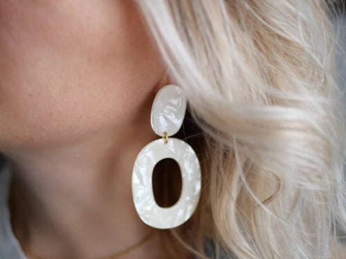 Boucles d'oreilles pendantes "georgia" - azeria création
