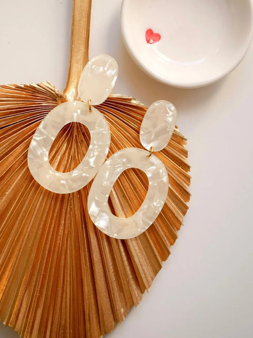 Boucles d'oreilles pendantes "georgia" - azeria création