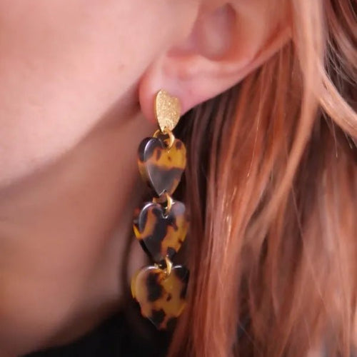 Boucles d'oreilles écaille maëlle - azeria création