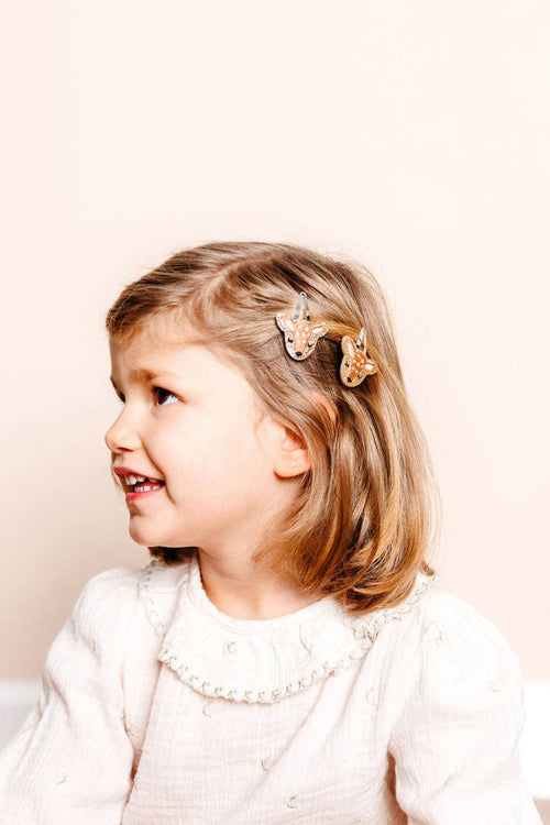 Luciole et Petit Pois - Barrette biche